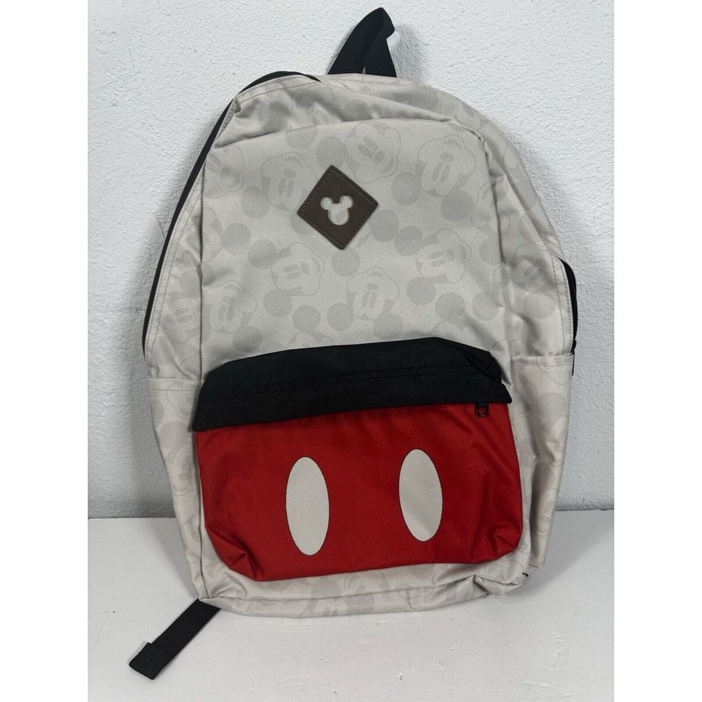 Disney Mickey Mouse Large Backpack with side‎ pockets stripped straps